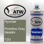 Preview: Hyundai, Portofino Gray Metallic, T2G: 400ml Sprühdose, von ATW Autoteile West.
